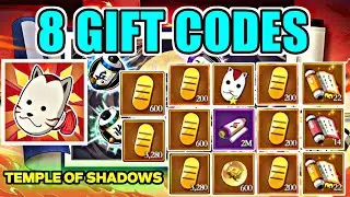 Temple Of Shadows!! 8 Gift Code | New Temple Of Shadows Codes 2025 | Kode Redeem