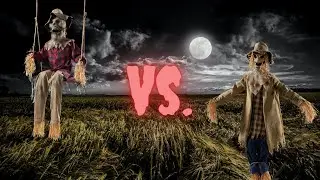 Swinging Scarecrow vs. Jack Straw | Spirit Halloween Prop Battles | Nate Is Here