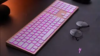 Seenda Bluetooth Rose Gold keyboard with RGB for Mac OS/iOS/Windows