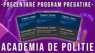 Programul de Pregatire pentru Academia de Politie (Politie, Jandarmerie, Frontiera, ANP)