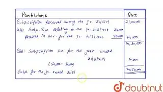 In the year ended 31st March, 2019 subscriptions received were Rs. 21,00,000. These