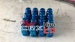 Powder Coating Lugs Nuts Anodized Blue