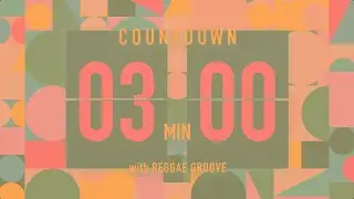 3 Minute Countdown Timer 🎶 Flip Clock with Reggae Groove 🇯🇲