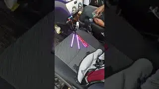 Lampu led dashboard kolong mobil rgb remot sensor suara