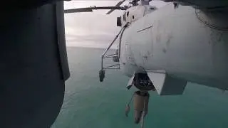 Тренировка экипажей вертолетов Ка-27ПЛ по поиску подводных лодок в Баренцевом море