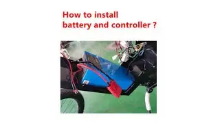 CZDM Ebike -- How to install battery and sabvoton controller on a stealth bomber electric bike