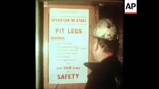 SYND 11-3-74 MINERS IN SOUTH WALES AND YORKSHIRE RETURN TO WORK AFTER NATIONAL STRIKE