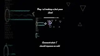 Day 1 of making a fast-paced level #geometrydash #gd #viral #gaming 