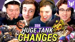 HUGE TANK CHANGES! ft. Jake, AVRL, Jaws, Reinforce &mdash; Plat Chat Overwatch 224