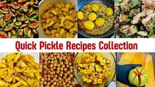 Quick and Easy Pickle Recipes Collection without Vinegar | Mango | Guava | June plum | Easy Recipe