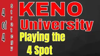 KENO UNIVERSITY HOW TO PLAY 4 SPOT * 4 card Keno * Filmed on Home Game King Machine from Las Vegas
