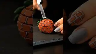 Cutting a Mini Brick Strawberry | Hyper-Realistic Glass Fruit ASMR | Satisfying AI Art #aiasmr