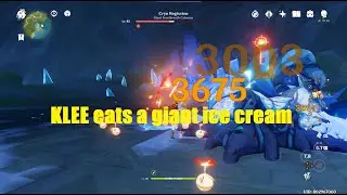 C6 Klee solo-killing a boss in 1 DPS window
