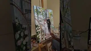 Trusting The Process #acrylicpainting #weddinggift #weddingart