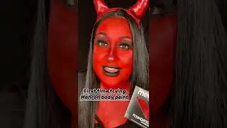 Painting my body red was questionable 🤨 #mehronmakeup