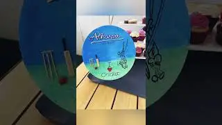 Atharva Customised Name Art #Celiora #cricket #handmade