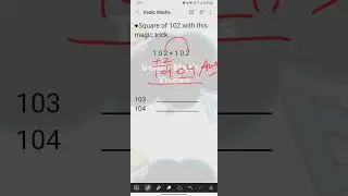 square magic trick of numbers near 100. #vedicmaths