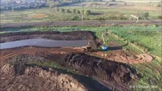 Drone footage from Doxey Marshes
