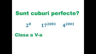 CUBURI PERFECTE Clasa 5 #cuburiperfecte #matematicaclasa5