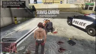 GTA 5 Online : Crime Scene Random Event - Service Carbine (M16) component part #1