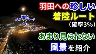 羽田空港へ珍しいアプローチで着陸したので紹介します
