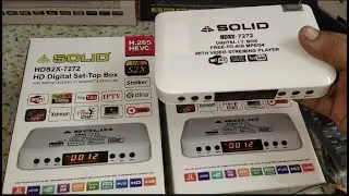 Solid 7272 SET TOP BOX 2020 Dd Free Dish Set Top Box HD H265 HEVC with DLNA/SATIP/Satellite finder