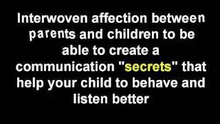 Improving Cooperation Between The Child and Parents