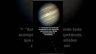☄️✨ Em 1994, o cometa Shoemaker-Levy 9 se chocou contra J&uacute;piter em uma colis&atilde;o &eacute;pica!
