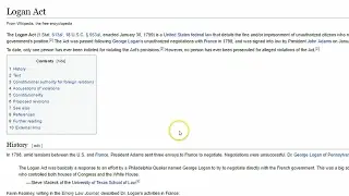 LOGAN ACT