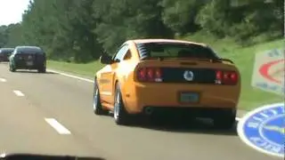 Mid South Mustang Club Drive by on HWY 78 Club heading to Tupelo