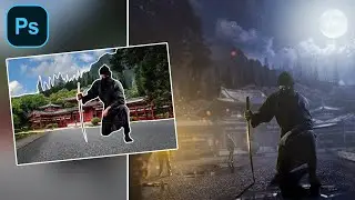 Night Ninja Photo Manipulation | Speed Art Photoshop