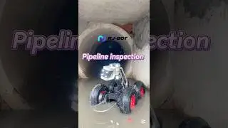 Pipeline inspection crawler #sewer #drainage #pipelining #rjbot