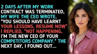 2 DAYS AFTER MY WORK CONTRACT WAS TERMINATED, MY WIFE THE CEO WROTE, 