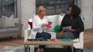 Vionic Orthotic Stripe Leather Thong Sandal - Tide Sport on QVC