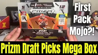 Pulling All of The RIGHT Red Ice Rookies in This 2021 Prizm Draft Picks Mega Box! 1st PACK MOJO!!