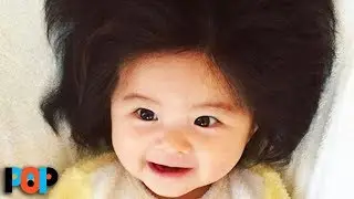 Baby Born With Full Head Of Hair Goes Viral