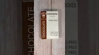 HONEYROSE Chocolate Herbal Cigarettes 100% Nicotine & Tobacco FREE!  #reels #herbal #flavors #fyp