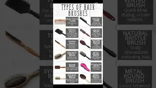 types of hair brushes