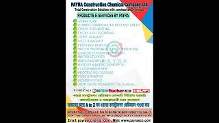 PAYRA CONSTRUCTION CHEMICAL COM,LTD PRODUCTS /CHRYSO/ENGITECH/FISHER/01726684264/WWW.PAYRAECC.COM