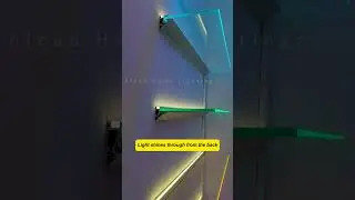 Glowing glass shelf lights, wine cabinets, wardrobe lights.#lamp #light #led #smarth