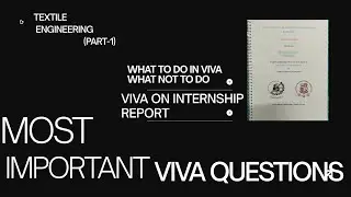 Internship report viva/frequently asked questions//Part -1😱👍
