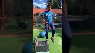 Amos Wanjala during gym sessions