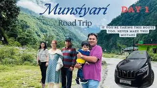 EP:1 Road Trip Lucknow to Munsiyari II Pithoragarh II Landslide area II XUV700L AWD on rough terrain