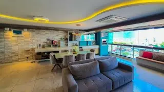 Renaissance na Alameda das Árvores no Luzia com Living Ampliado e Integrado a Varanda #aracaju