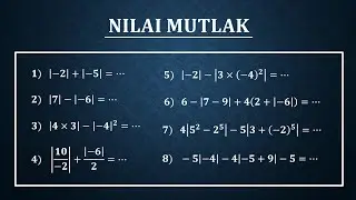 Materi Dasar Nilai Mutlak
