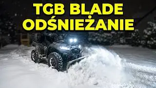 Odśnieżanie podw&oacute;rka quadem TGB Blade
