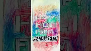 draw: HAPPY HOLLI 2025 FROM [Real&Sketch] #shortsfeed