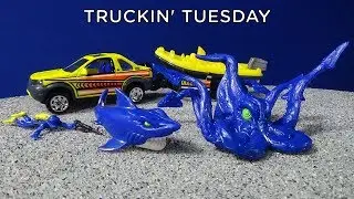 Truckin' Tuesday! Hitch 'n Haul Deep Sea Escape Matchbox for Shark Week!