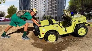 Dima and the funny stories about the military Jeep