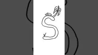 S- Scenery// Drawing a beautiful scenery on letter S//Different types drawing//Shorts//Bappa art box